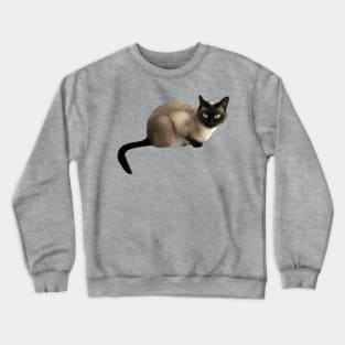 Siam Cat, Siamese Cat Crewneck Sweatshirt